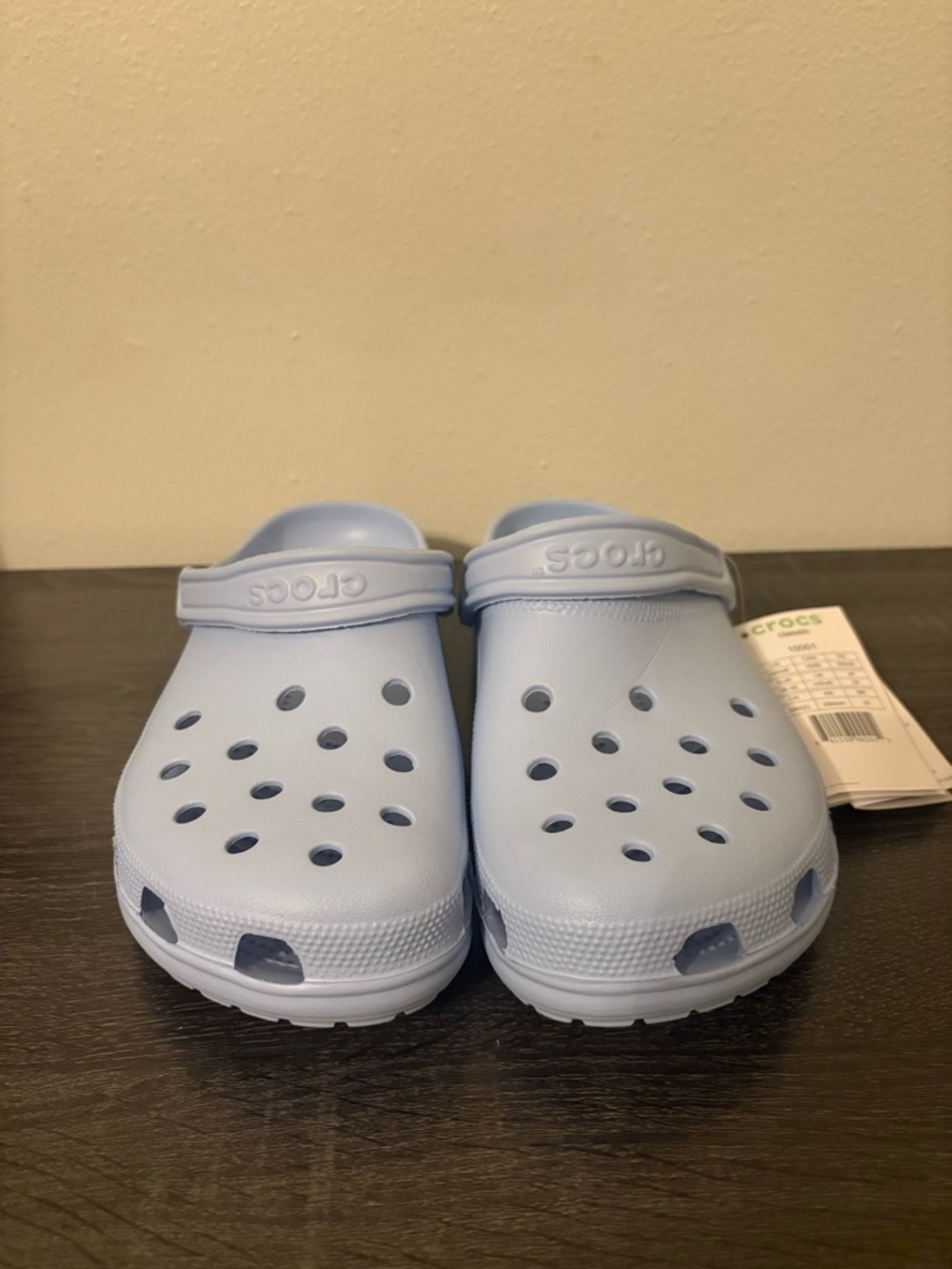 NWT Blue Frost Crocs | W8, M6